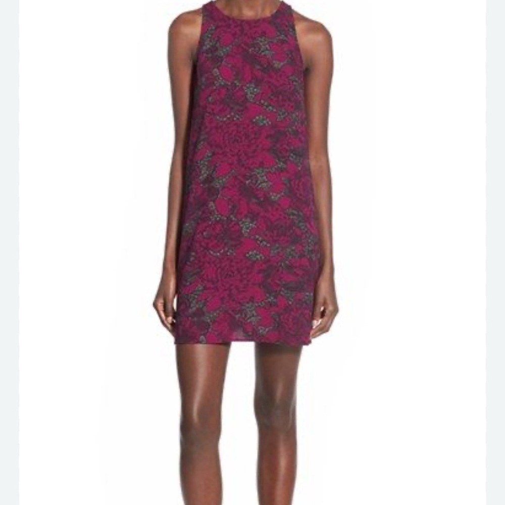 Leith Floral Tank Top - Purple and Black